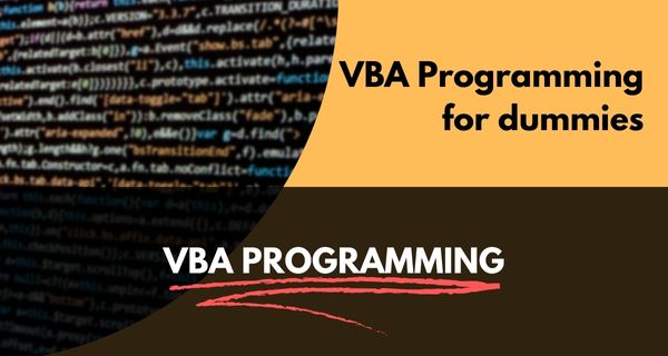 Excel VBA Programming for Dummies book cover